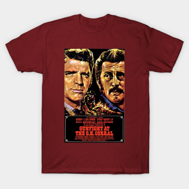 Classic Western Movie Poster - Gunfight at the OK Corral T-Shirt by Starbase79